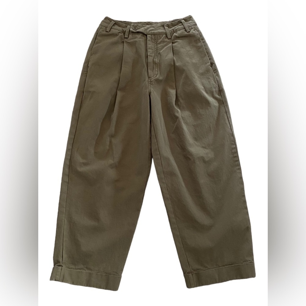 Free People Olive Wide Leg Pants